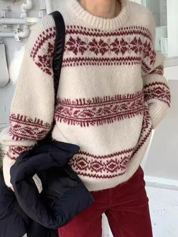 Molly | Women's Fair Isle Crewneck Sweater