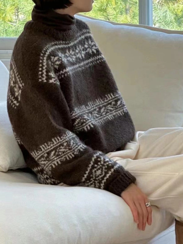 Molly | Women's Fair Isle Crewneck Sweater