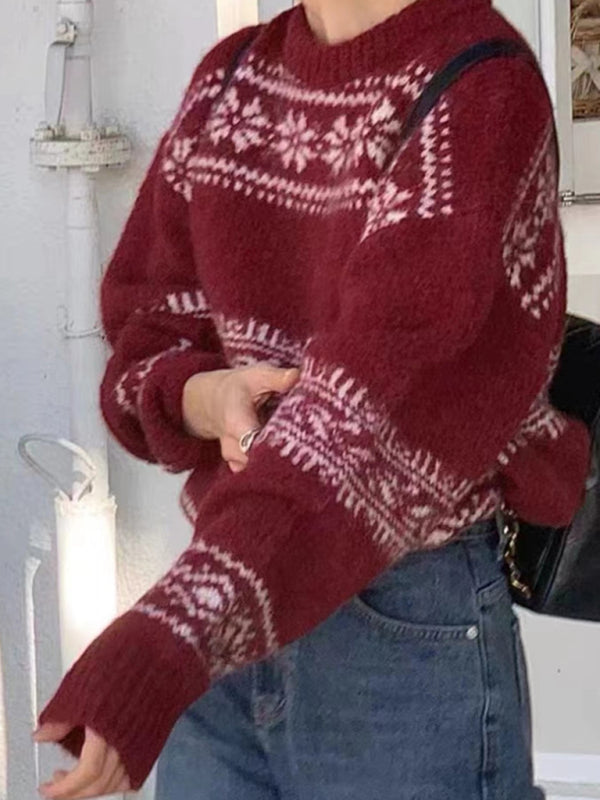 Molly | Women's Fair Isle Crewneck Sweater