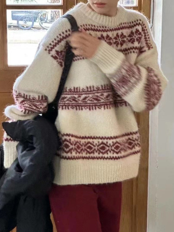 Molly | Women's Fair Isle Crewneck Sweater