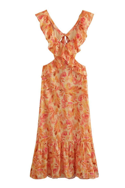 Molly | Women's Sleeveless Maxi Floral Dress