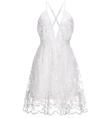 Molly | Women's V-Neck Mini Dress