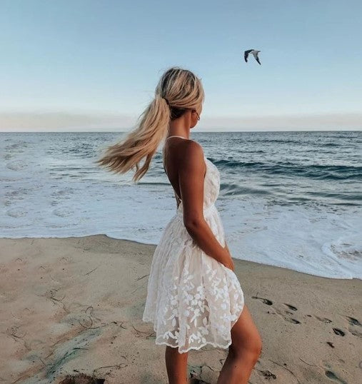 Molly | Women's V-Neck Mini Dress