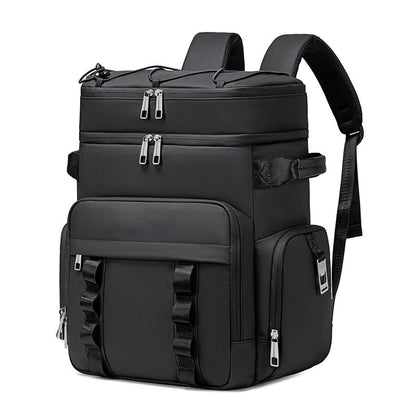 Multifunctional Cooler Backpack with Insulated Interior Compartment and Exterior Pockets
