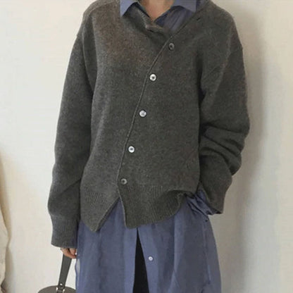 Nadia | Women's Button-Front Relaxed Fit Cardigan