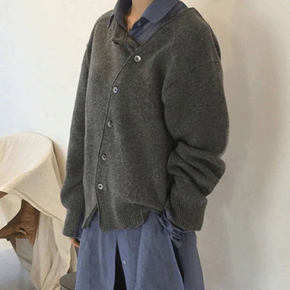 Nadia | Women's Button-Front Relaxed Fit Cardigan