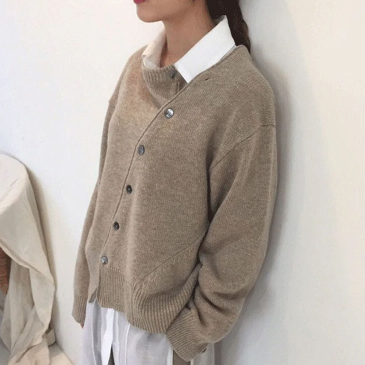 Nadia | Women's Button-Front Relaxed Fit Cardigan