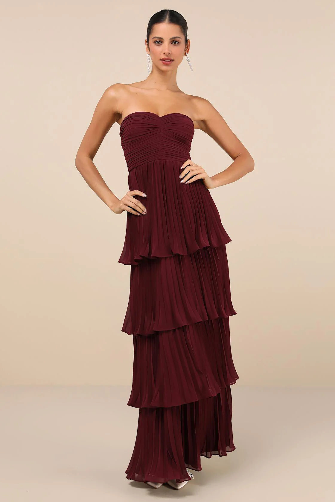 Nadia | Women's Strapless A-Line Maxi Dress