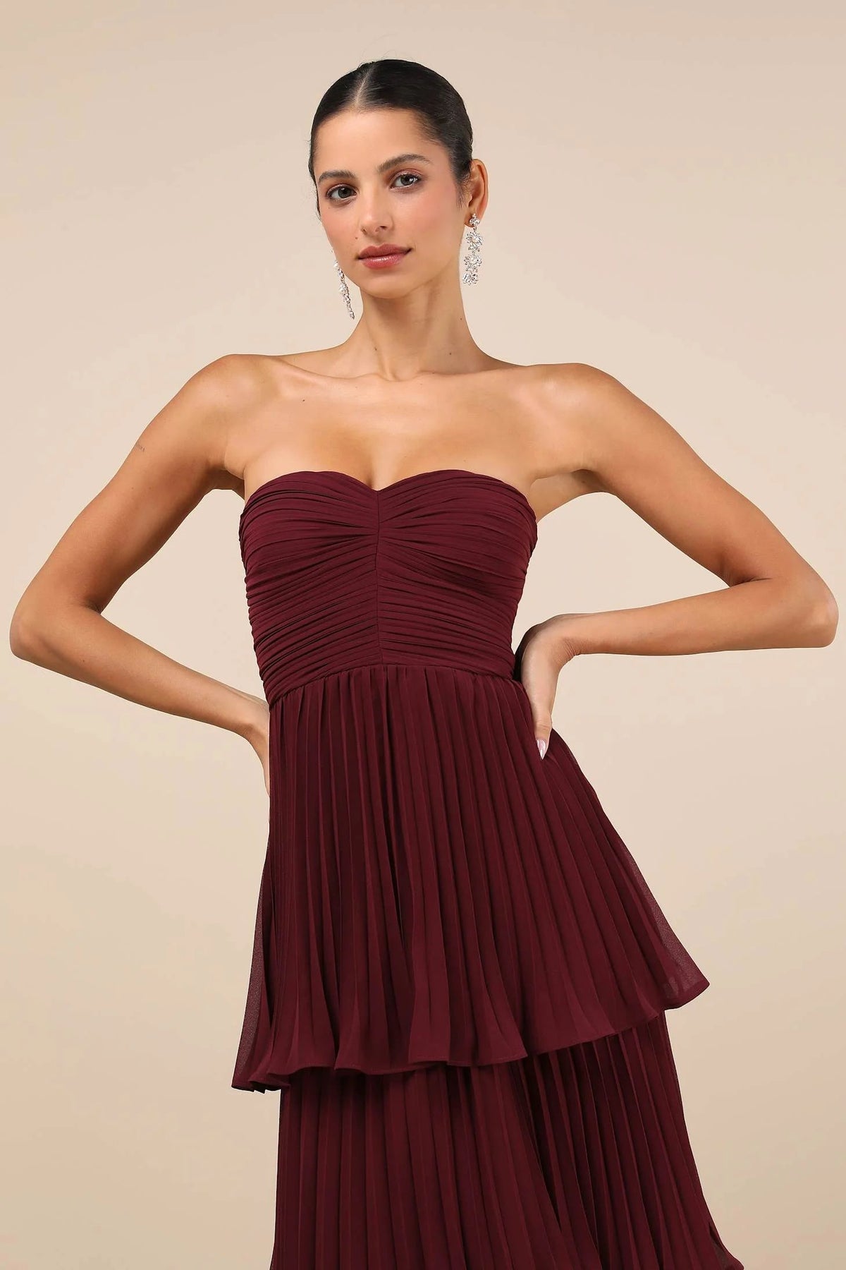 Nadia | Women's Strapless A-Line Maxi Dress