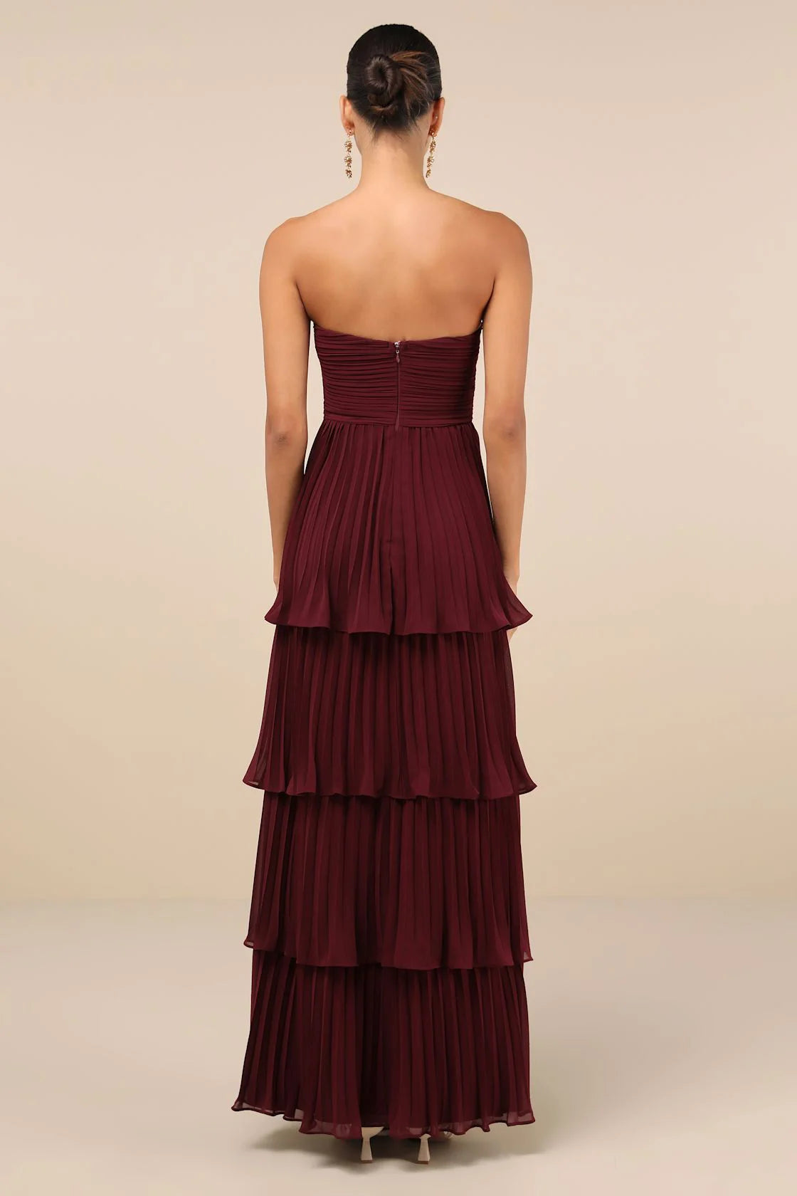 Nadia | Women's Strapless A-Line Maxi Dress