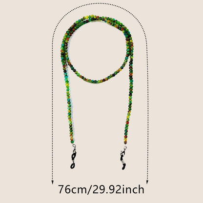 Natural Amethyst Beaded Glasses Chain