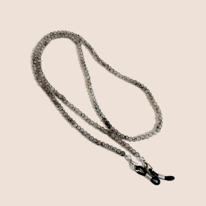 Natural Amethyst Beaded Glasses Chain