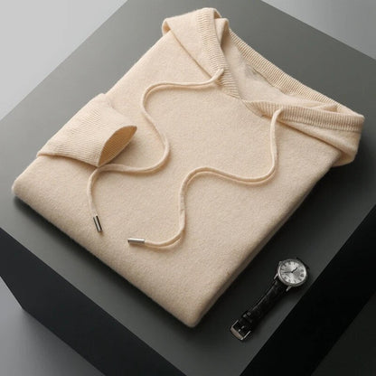Neil | Men's Long Sleeve Knit Hoodie