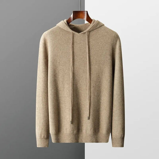 Neil | Men's Long Sleeve Knit Hoodie