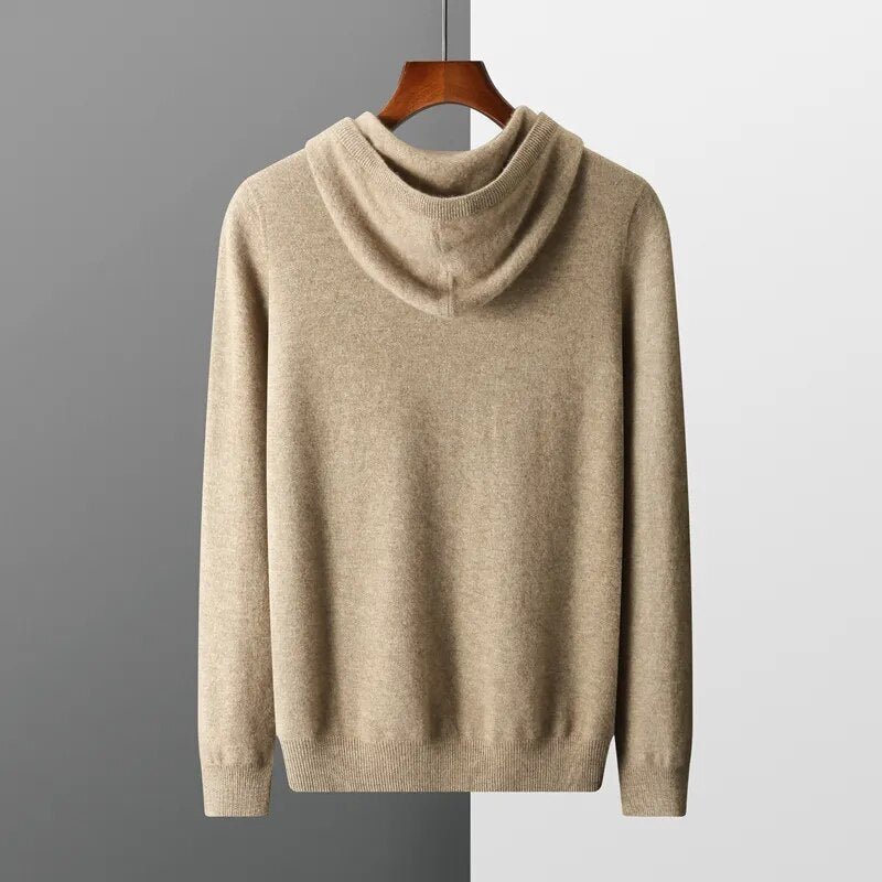 Neil | Men's Long Sleeve Knit Hoodie