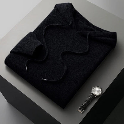 Neil | Men's Long Sleeve Knit Hoodie