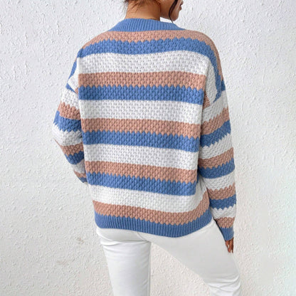 Nell | Women's Striped Crew Neck Sweater