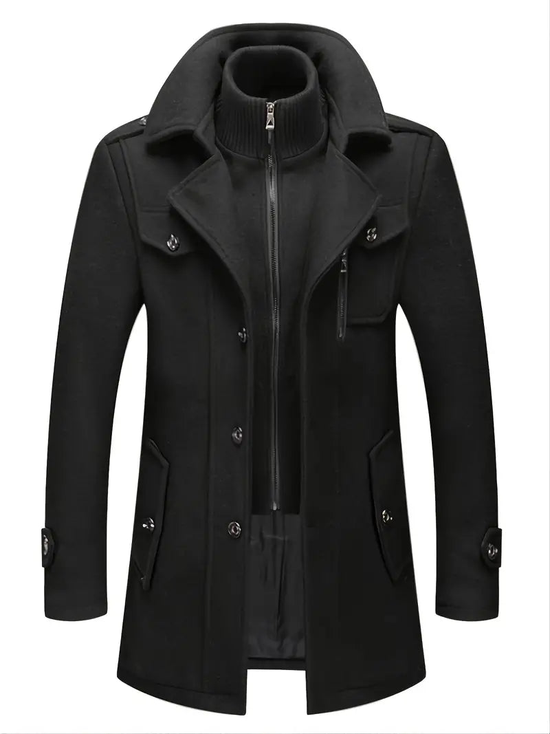 Nicholas | Men's Double Breasted Overcoat