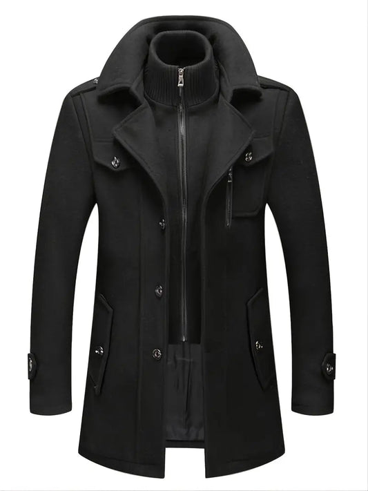 Nicholas | Men's Double Breasted Overcoat