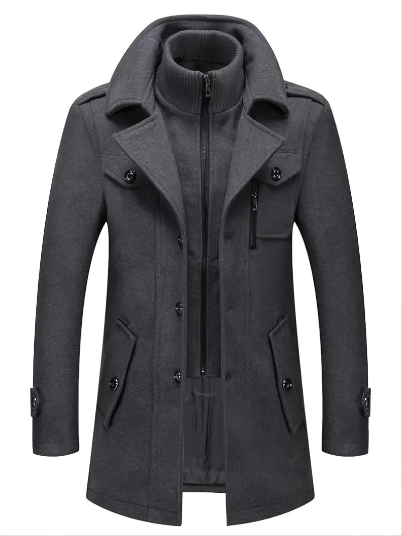 Nicholas | Men's Double Breasted Overcoat