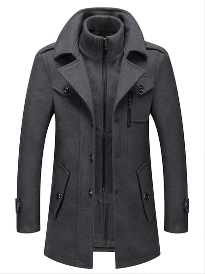 Nicholas | Men's Double Breasted Overcoat