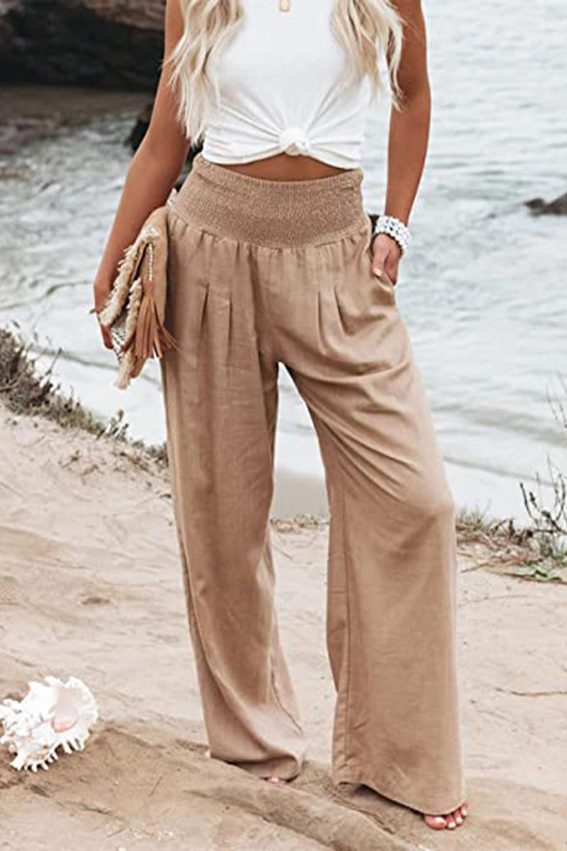 Nina | Women's High-Waisted Wide Leg Pants