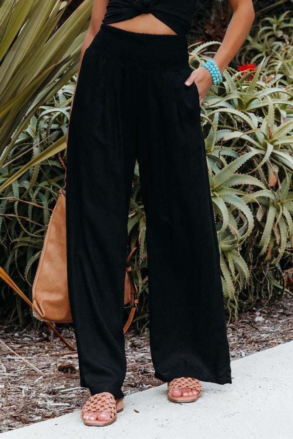 Nina | Women's High-Waisted Wide Leg Pants