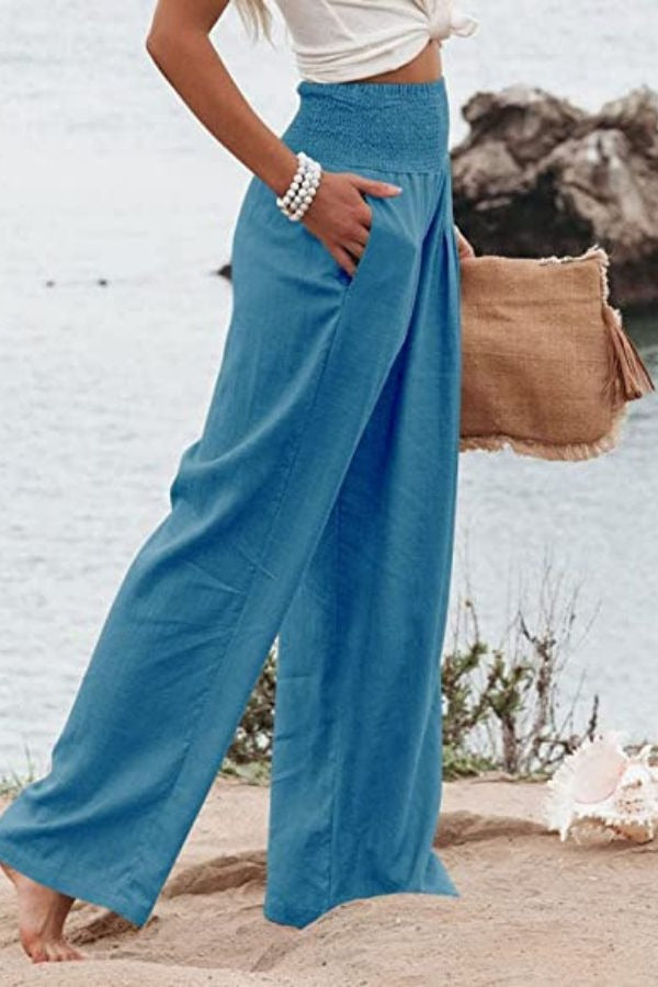 Nina | Women's High-Waisted Wide Leg Pants