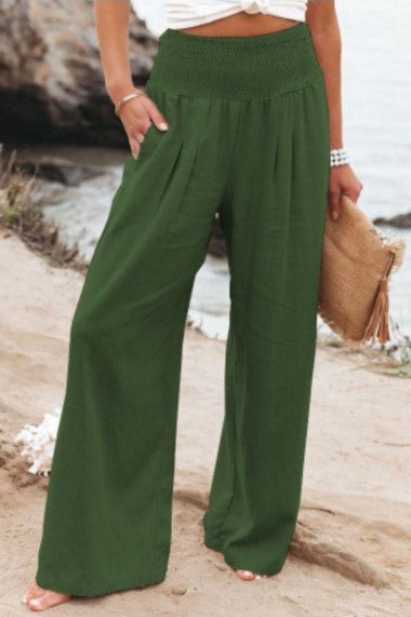 Nina | Women's High-Waisted Wide Leg Pants