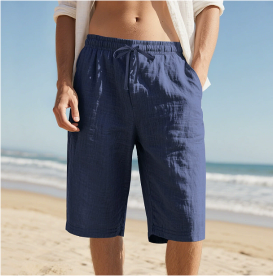 Noel | Men's Drawstring Knee Length Shorts