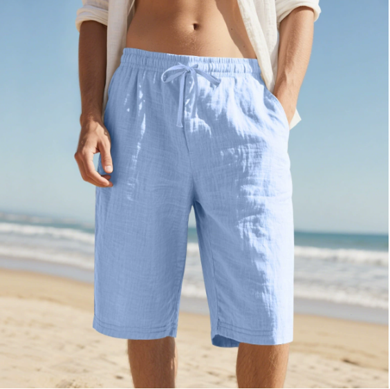 Noel | Men's Drawstring Knee Length Shorts