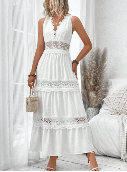 Nora | Women's Sleeveless V-Neck Maxi Dress