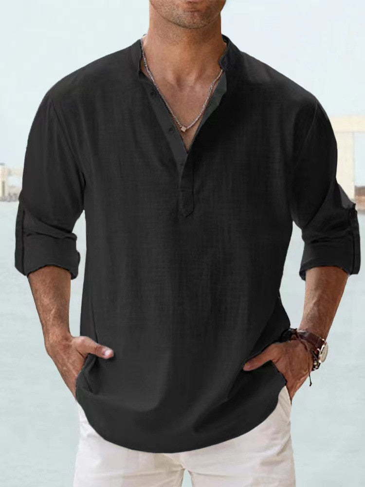 Orlando | Men's Long Sleeve Button-Down Casual Shirt