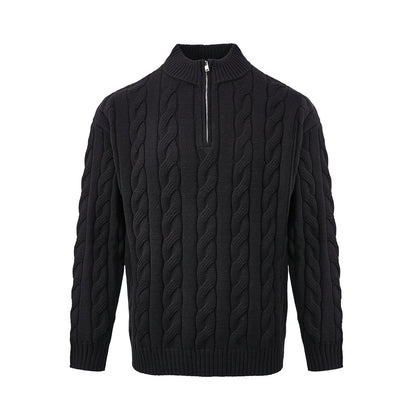 Oscar | Men's Cable Knit Quarter Zip Sweater
