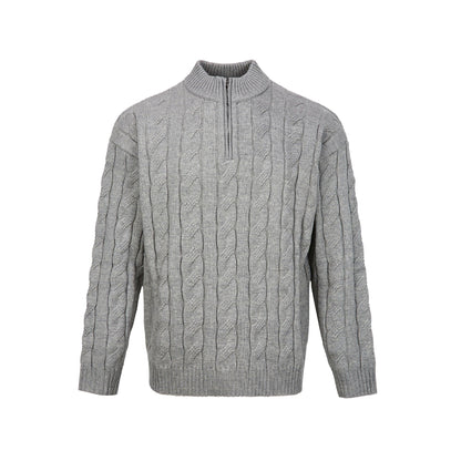 Oscar | Men's Cable Knit Quarter Zip Sweater
