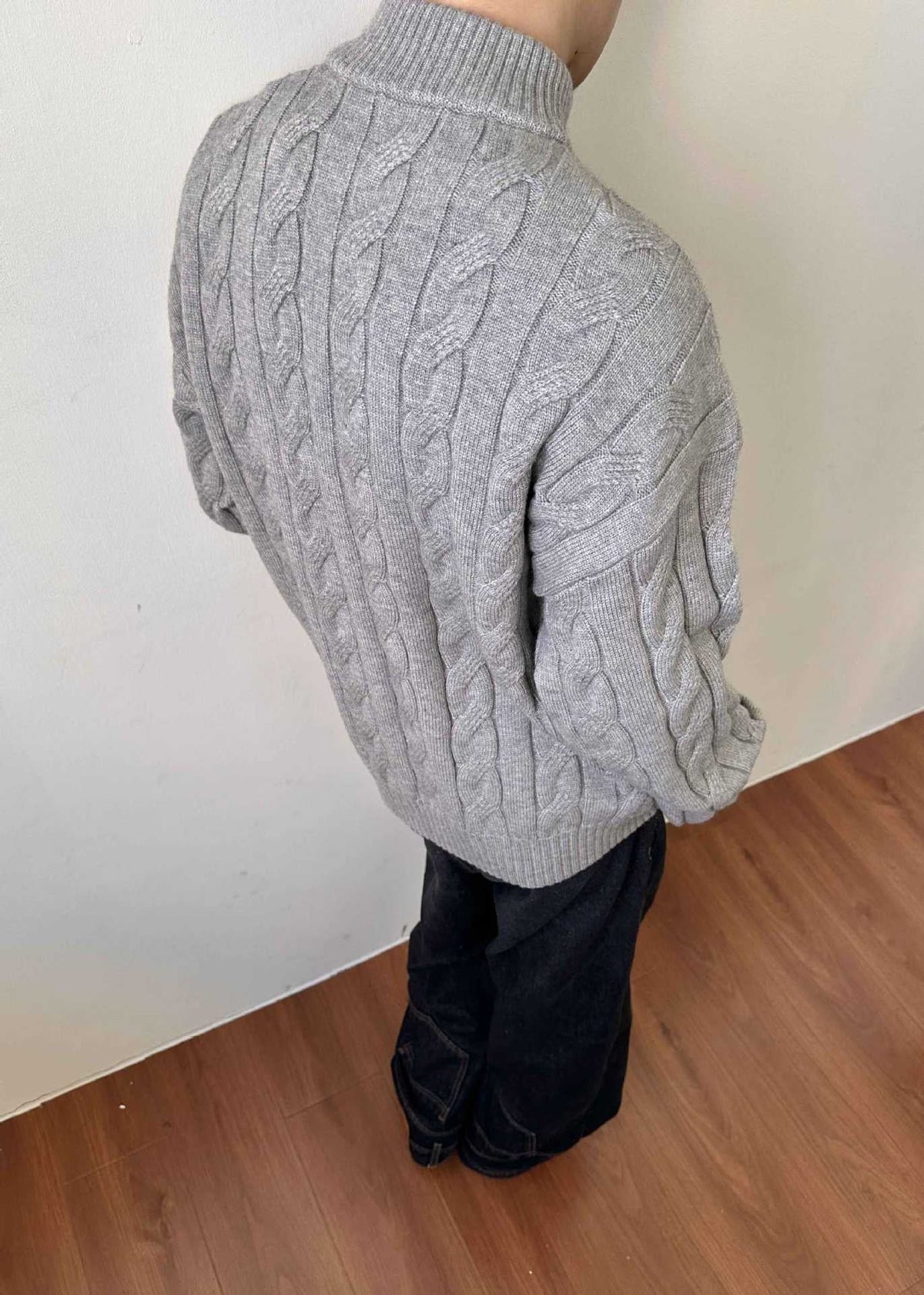 Oscar | Men's Cable Knit Quarter Zip Sweater