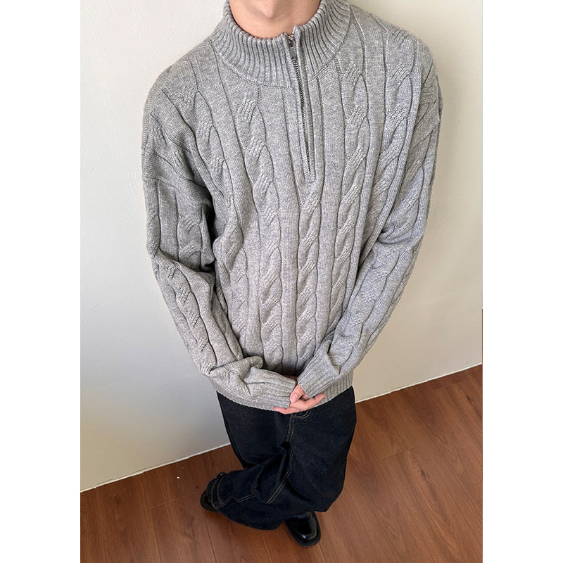 Oscar | Men's Cable Knit Quarter Zip Sweater