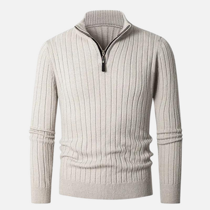 Oscar | Men's Half-Zip Ribbed Sweater