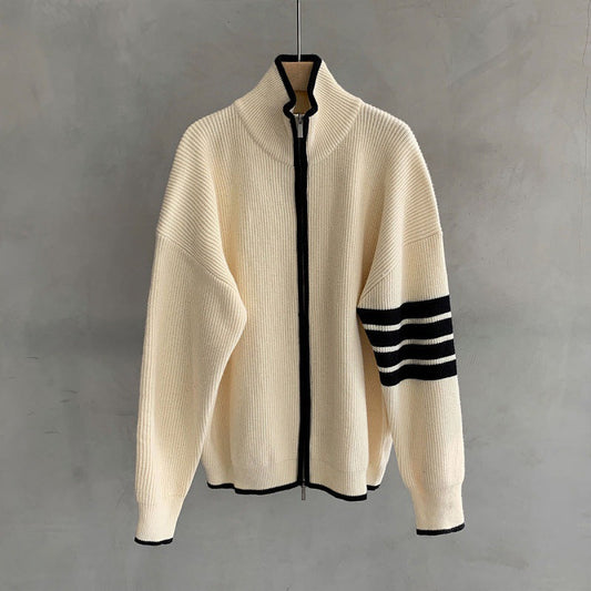 Owen | Men's Zip-Up Stand Collar Sweater