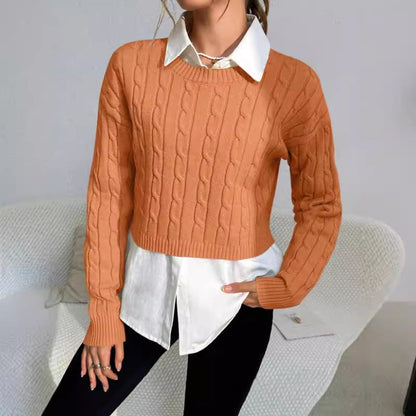 Paige | Women's Cropped Cable Knit Sweater