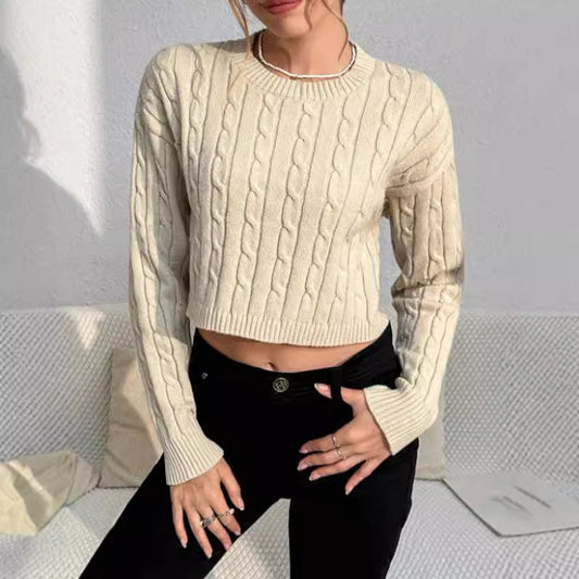 Paige | Women's Cropped Cable Knit Sweater