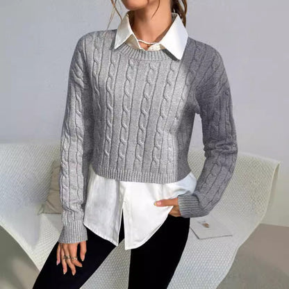 Paige | Women's Cropped Cable Knit Sweater