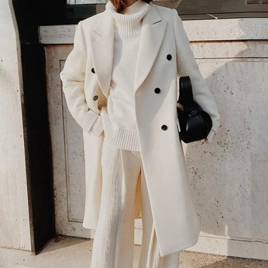 Paige | Women's Double-Breasted Long Coat