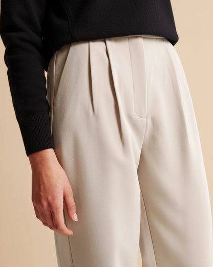 Pam | Women's High-Waisted Pleated Wide Leg Pants