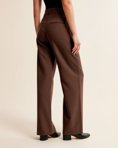 Pam | Women's High-Waisted Pleated Wide Leg Pants