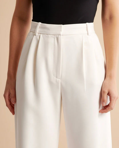 Pam | Women's High-Waisted Pleated Wide Leg Pants