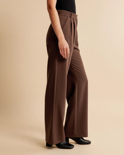 Pam | Women's High-Waisted Pleated Wide Leg Pants