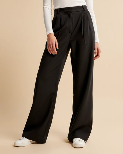 Pam | Women's High-Waisted Pleated Wide Leg Pants