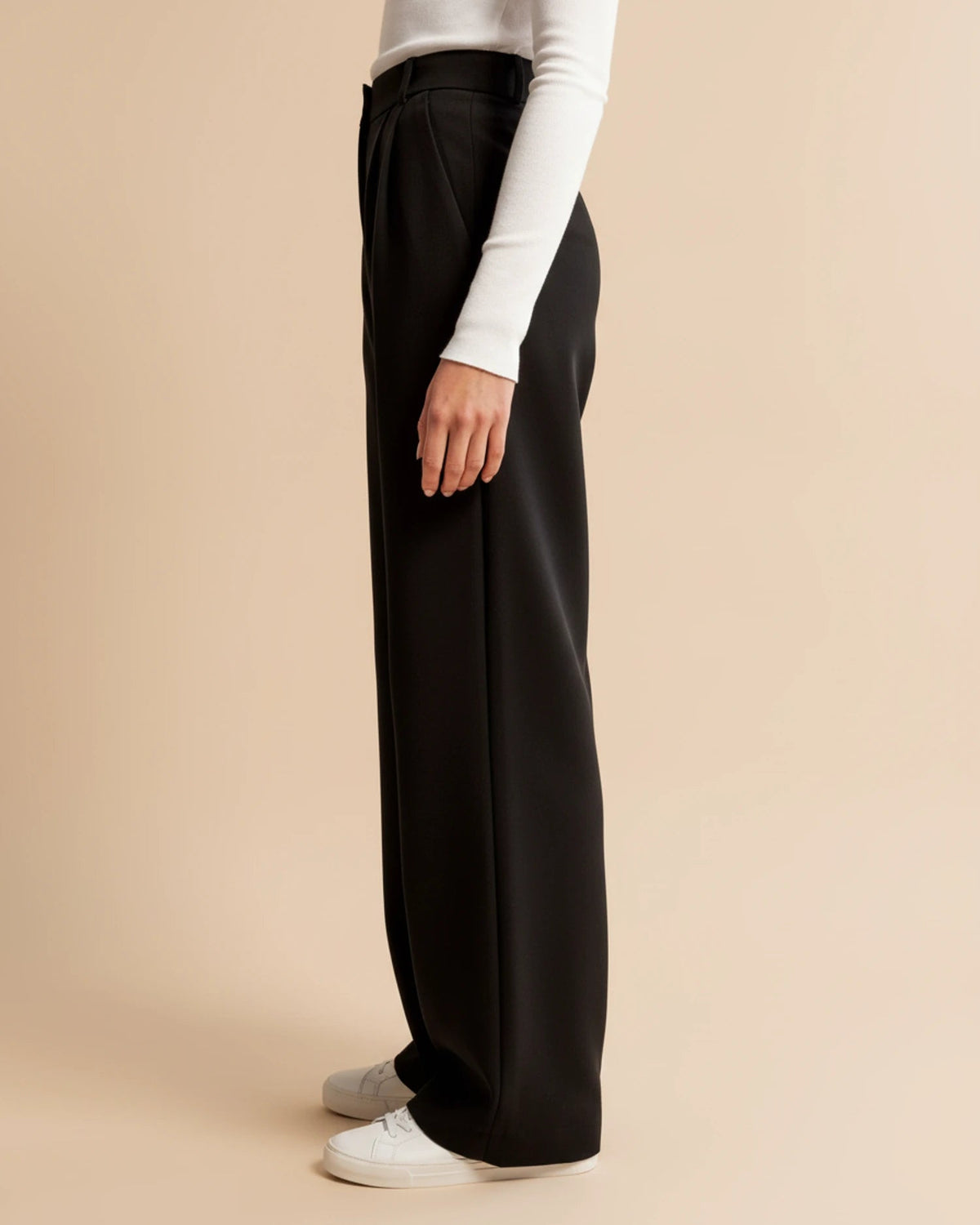 Pam | Women's High-Waisted Pleated Wide Leg Pants