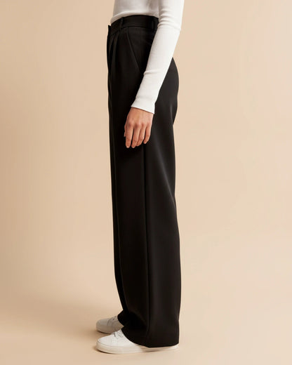 Pam | Women's High-Waisted Pleated Wide Leg Pants